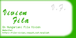 vivien fila business card